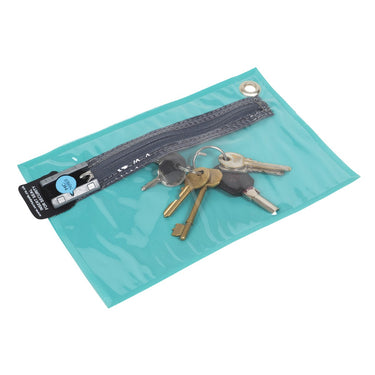 Versapak Key Storage Wallet - Clear Front (A5) Button Green